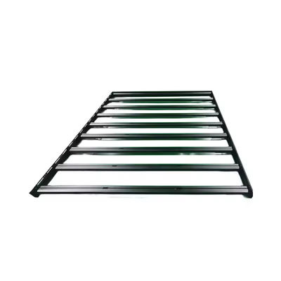 OEM Low Profile Black Powder Coating Aluminium Extrusion Roof Rack Platform voor 4WD Car