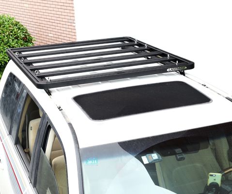 1500*1380*44mm Zwarte voertuigonderdelen Aluminium dakrek platform Auto dakrekken voor Toyota LC200 Kort