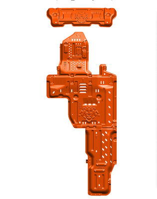5 mm dikte Aluminium Oranje Set Wrangler JL Skid Plate 19 voor off-road prestaties