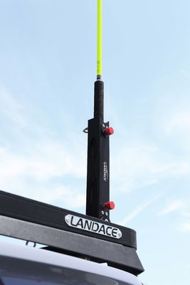 Buitenweg aluminium legering auto vlag paal Mount Bracket 308 * 98.5 * 51.4mm Afwerking Anodizing