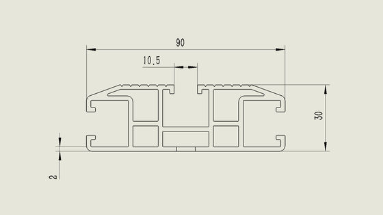 OEM Low Profile Black Powder Coating Aluminium Extrusion Roof Rack Platform voor 4WD Car