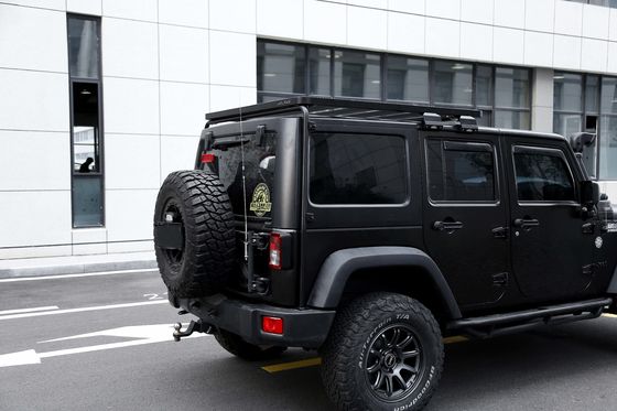 Off Road Jeep Wrangler JK Accessoires Aluminium legering Platte platform dakrek in zwart