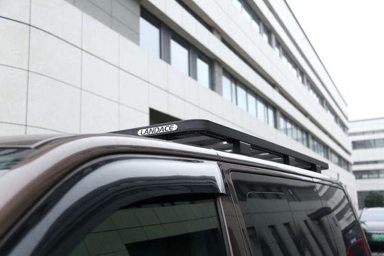 Zwarte multivanen kruisbalken mand Platte platform van aluminium legering dakrekken voor Volkswagens