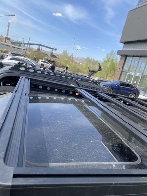 4x4 Voertuigbuiten accessoires Aluminium dakrek met hoog en poederbedekt oppervlak