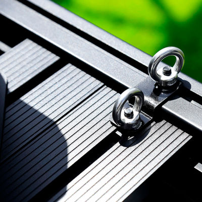 Roof Mount Zwart aluminium legering Universal Car Roof Racks Cross Bar 28kg Gewichtslimiet