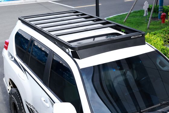 LC300 dakbagagerek zwart offroad vrachtmandje poeder bedekt