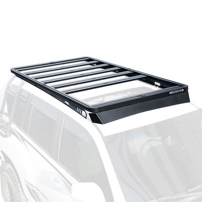 LC300 dakbagagerek zwart offroad vrachtmandje poeder bedekt