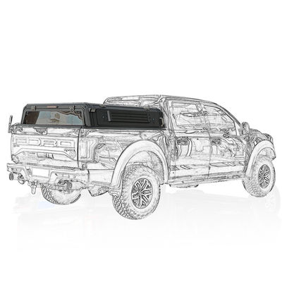 Waterdicht hard dakdak Ford F150 beddek Geen boorinstallatie