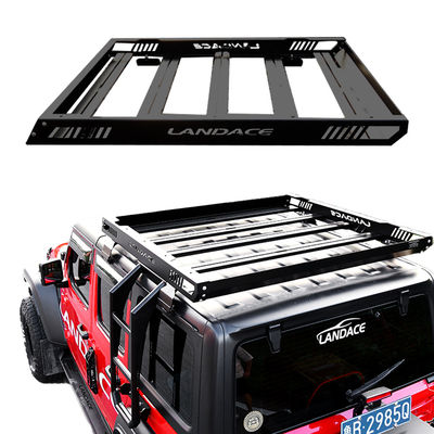 Hoogzwarte poedergecoate aluminiumlegering dakbedekking vrachtwagenmandje voor Jeep Wrangler