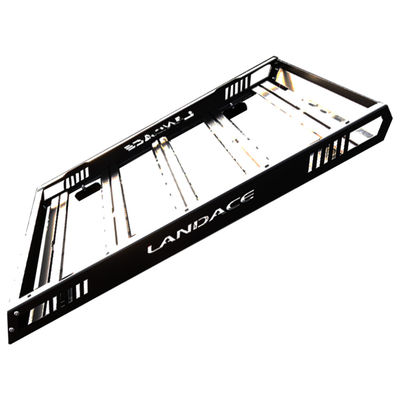 Hoogzwarte poedergecoate aluminiumlegering dakbedekking vrachtwagenmandje voor Jeep Wrangler