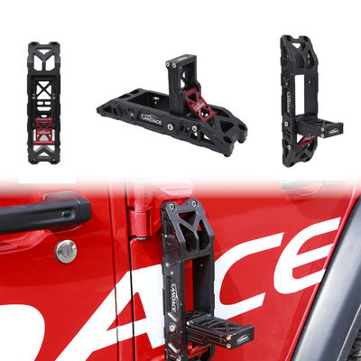 Aluminium legering hard anodiserend stappenpedaal voor auto deur voor Jeep Wrangler JK JL Installatie