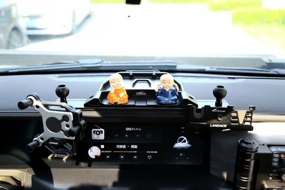 High- Multi-Function Telescopic Rod Car Mobile Phone Bracket voor de Jeep Wrangler JL JK