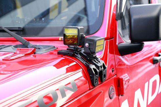 Zwarte anodiserende lichte bevestigingsbeugels voor Wrangler JL aluminiumlegering