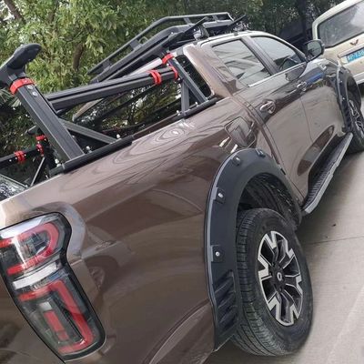 Geautoriseerde IP-ontwerp Slip-looking Aluminium Black Powder Coated Overland Truck Bed Rack