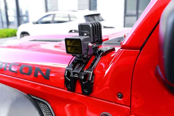 Oppervlakte Hard Anodiserende Aluminiumlegering Een pilaar Driving Light Montage Bracket voor Jeep JL