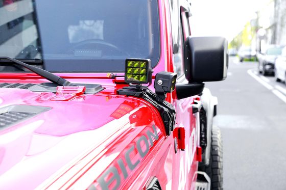 Jeep JL Zwart Jeep Aluminium legering LED rijlicht Bracket Een pilaar montage bracket