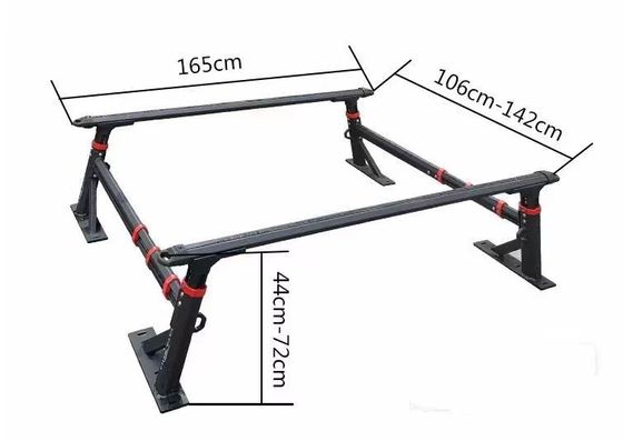 Verstelbare hoogte Truck Bed Rack Jeep Gladiator JT OverHaul HD Voor Overland Camping