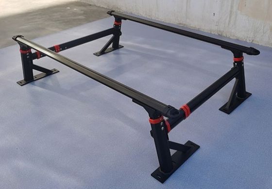 Verstelbare hoogte Truck Bed Rack Jeep Gladiator JT OverHaul HD Voor Overland Camping