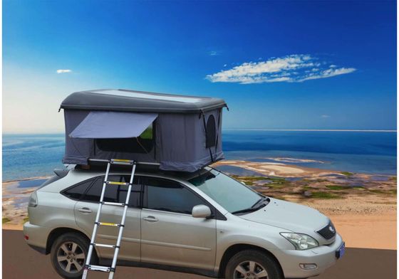 Auto dak tent aluminium driehoekige harde schelp dak tent met diagonale beugel