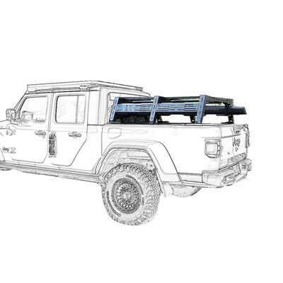 Aluminium legering Jeep Gladiator Ladder Rack OEM Truck Topper Rack
