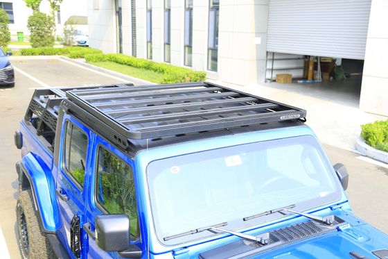 Zwarte elektroforese en poedercoating dakmandje voor 4 deuren Jeep Wrangler JT