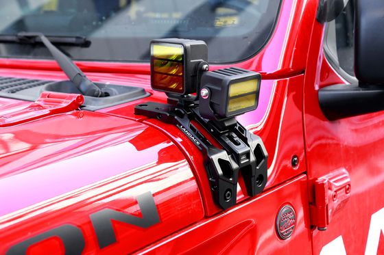 Off Road Car Wrangler JL A Pillar Light Hood Mount Bracket Aluminium legering 235*130*100mm