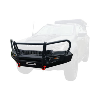 Installeer Original Car Hole Off Road Steel Heavy Duty Winch Bumper Guard voor ISUZU Dmax
