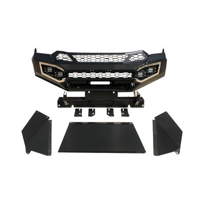 Installeer Original Car Hole Off Road Steel Heavy Duty Winch Bumper Guard voor ISUZU Dmax