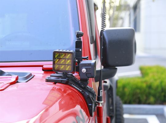 2016-2018 Wrangler licht montagebeugels met CNC-bewerkte aluminiumconstructie