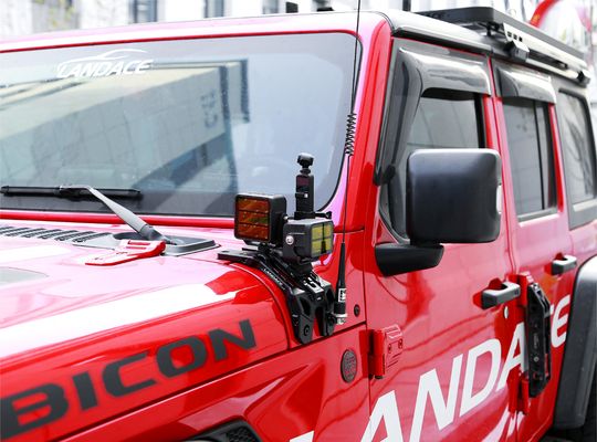 Wrangler Off-Road zilveren lichte bevestigingsbeugels met hoog CNC-bewerkte ontwerp