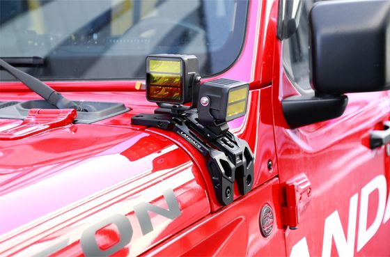 Aanpasbare lichte bevestigingsbeugels voor Jeep Wrangler JL Silver Exterior Accessories