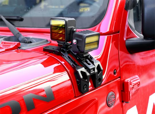 Aanpasbare lichte bevestigingsbeugels voor Jeep Wrangler JL Silver Exterior Accessories