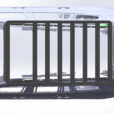 Aluminium auto dakrekken voor Toyota LC300 Long 2270*1300mm Powder Coating oppervlak