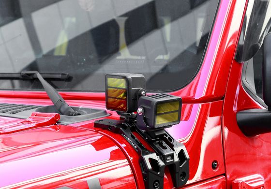 Behoorlijke met poeder gecoate lichtbevestigingsbeugels voor CNC-bewerking van aluminiumlegeringen