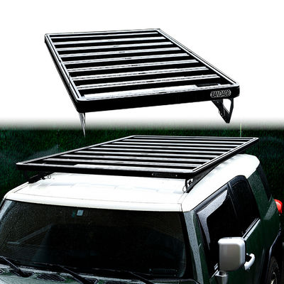 Landace logo en poederlaag dakrek platform voor FJ Cruiser en andere voertuigen