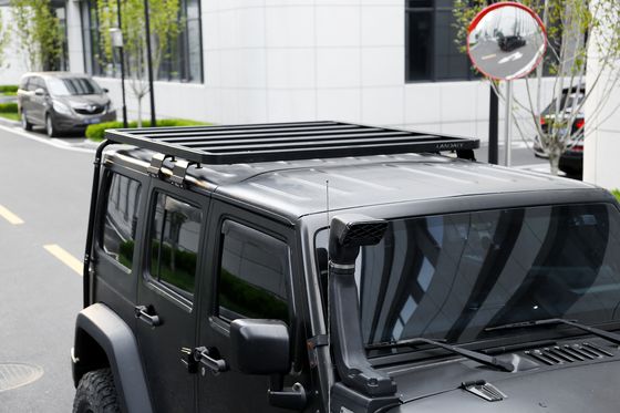 Zwart aluminium dakrek platform voor 2023 4x4 Wrangler JK Vergroot uw opslagruimte