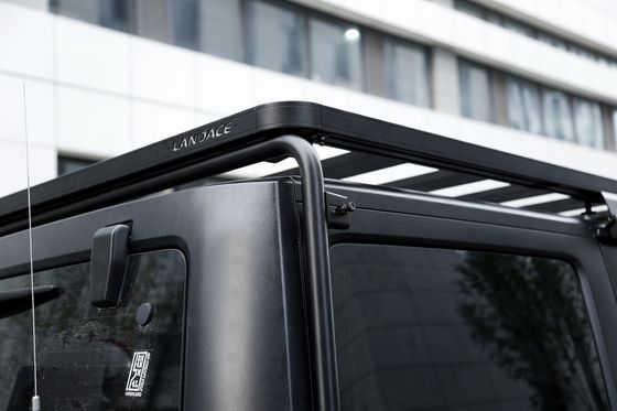 Zwart aluminium dakrek platform voor 2023 4x4 Wrangler JK Vergroot uw opslagruimte