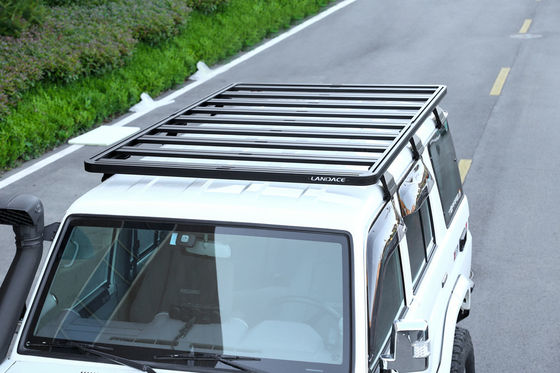 Hoofd van aluminium legering auto dak mandje voor Toyota FJ Cruiser in zwart afwerking