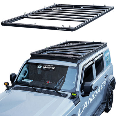 AL6063 SS304 4X4 Tank 300 Aluminium Alloy Universal Luggage Roof Rail Basket Car Roof Racks voor GWM