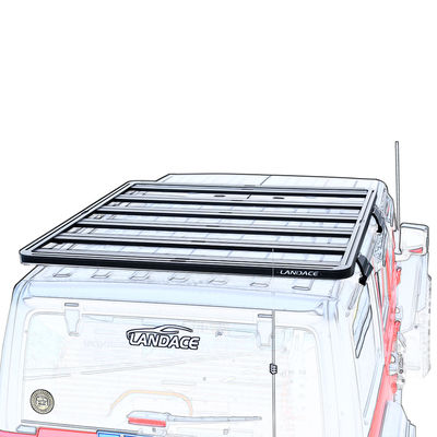 Aluminium universele auto dakrek mand E-coat poedercoat afwerking voor jeep