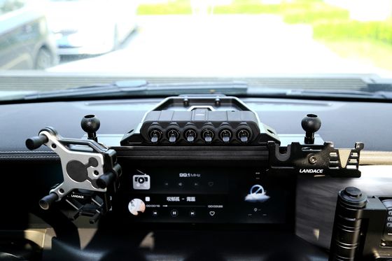 Hoog 6 Gang Switch Panel voor Auto Marine Boat SUV RV UTV ATV Hard Anodizing Finish 2023