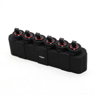 2023 Aluminium legering draadloos LED-lichtcontroller 6-gang Switch Panel met Relay Car Gebruikt OEM geaccepteerd