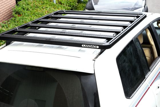 1500*1380*44mm Zwarte voertuigonderdelen Aluminium dakrek platform Auto dakrekken voor Toyota LC200 Kort
