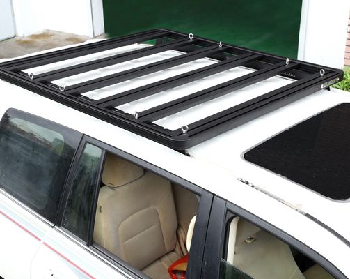 1500*1380*44mm Zwarte voertuigonderdelen Aluminium dakrek platform Auto dakrekken voor Toyota LC200 Kort