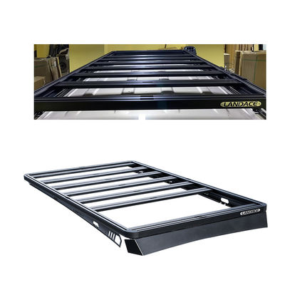 Landace 4X4 Aluminium Zwarte Cargo Carrier Basket dakrek voor Toyota 4Runner NW 33kg