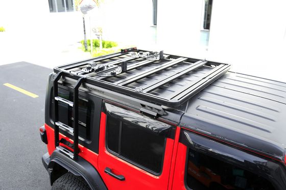 Zwart aluminium dakrek zijladder voor tank 300 perfect geschikt voor 4x4 voertuigen