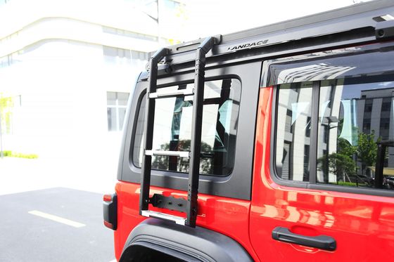 Dakschaal 4*4 Offroad Auto Auto Parts Steel Zwart dakrek met 2 zijdelingse ladders Voor Jeep Wrangler Jl