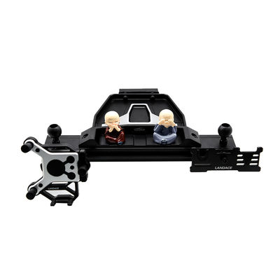 Zwarte aluminium legering Centrumconsole Bracket voor JEEP 4x4 Off-road Interieur Accessoires