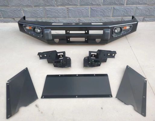 Toyota LC100 Australian Base Front Bumper Autobumpers met zwart poeder bedekt oppervlak