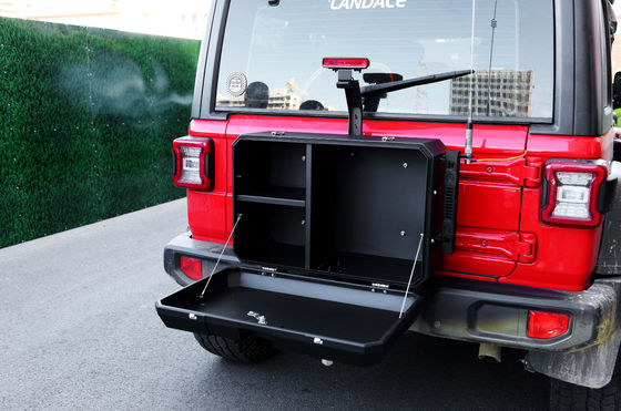 Buitenwegstijl aluminium achterdeur opslagdoos voor Jeep Wrangler Performance